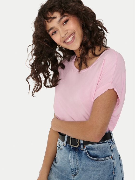 ONLY ONLY T-Shirt Moster 15106662 Rosa Regular Fit