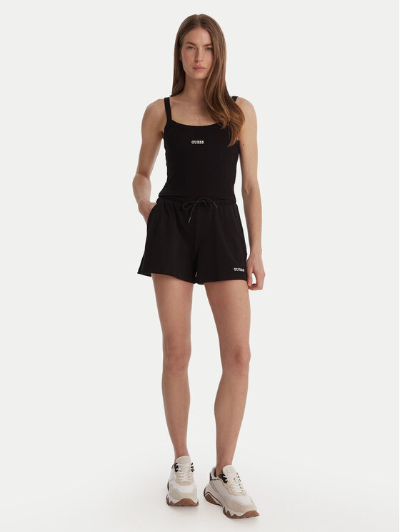 Guess Guess Top V6GP16 K3180 Crna Regular Fit