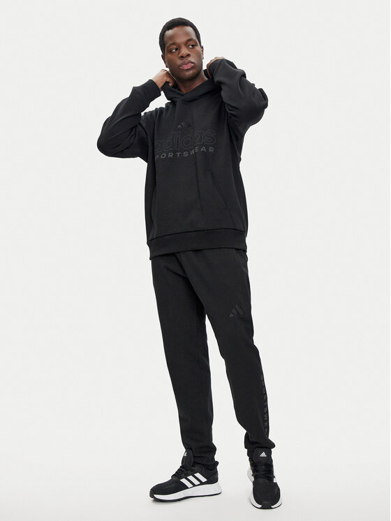 adidas adidas Μπλούζα ALL SZN Fleece Graphic IX1266 Μαύρο Loose Fit
