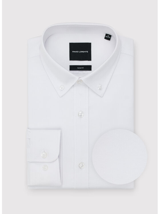 Pako Lorente Pako Lorente Koszula P26SN-1X-067 Biały Slim Fit