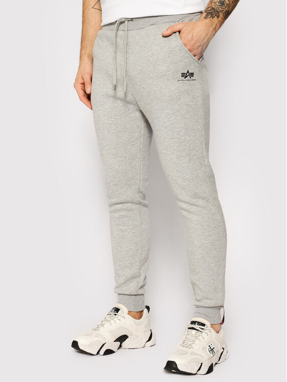 Alpha Industries Sporta bikses Basic Jogger 116370 Pelēks Slim Fit