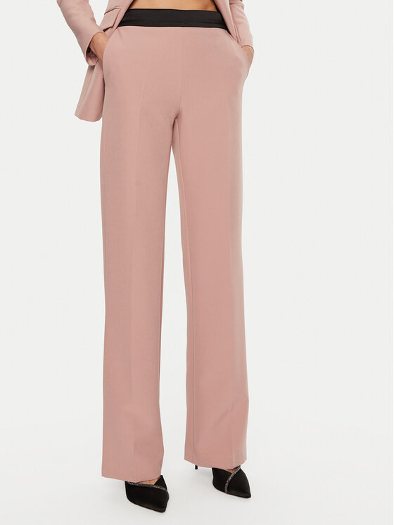 ARTIGLI ARTIGLI Hlače iz tkanine ACPA000049 Roza Regular Fit