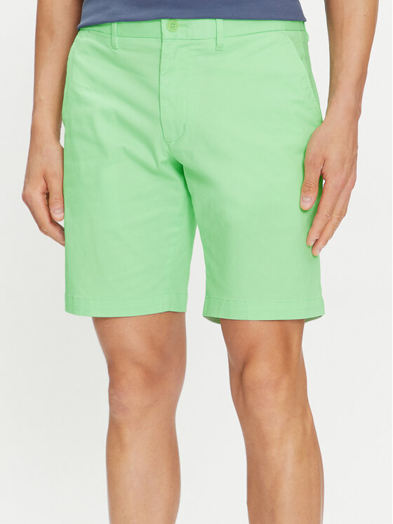 Tommy Hilfiger Tommy Hilfiger Шорти з тканини Brooklyn MW0MW23563 Зелений Regular Fit
