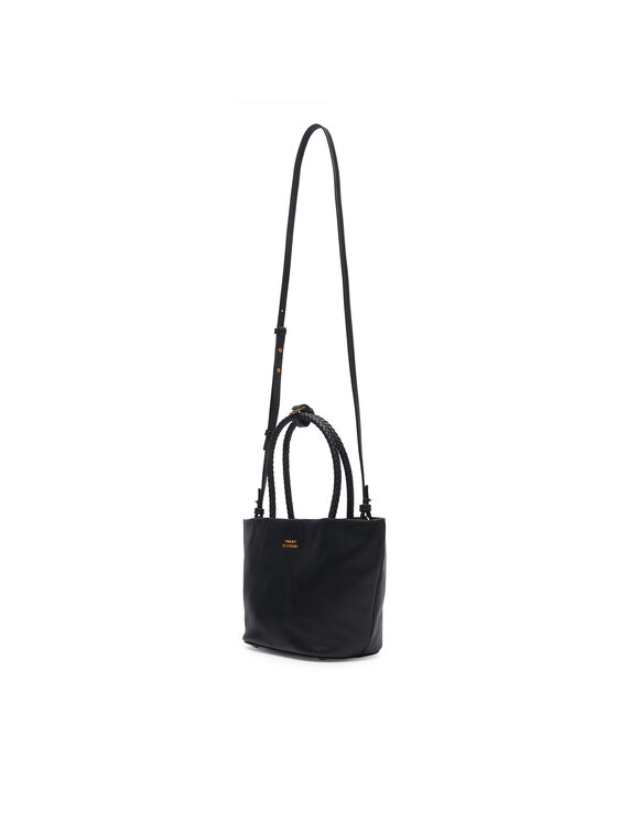 Tommy Hilfiger Tommy Hilfiger Τσάντα Th Marina Bucket Leather AW0AW18739 Μαύρο