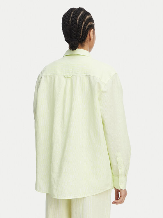 Tommy Jeans Tommy Jeans Hemd DW0DW22209 Hellgrün Relaxed Fit