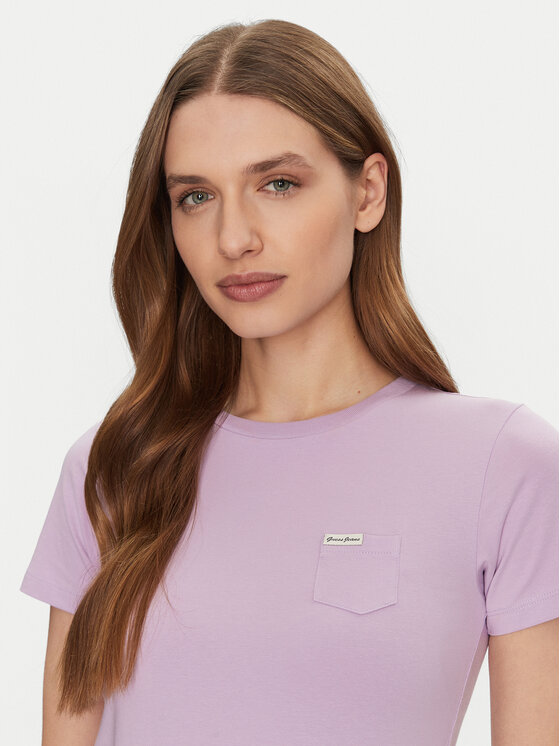 Guess Jeans Guess Jeans Tricou W5RI52 J1314 Violet Regular Fit