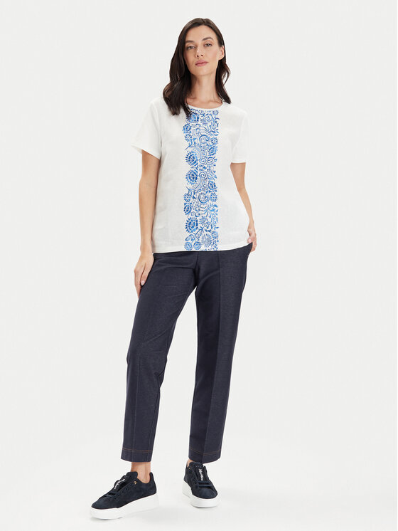 Weekend Max Mara Weekend Max Mara Marškinėliai Magno 2415941072 Balta Regular Fit