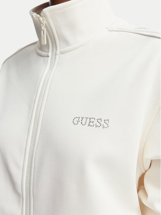 Guess Guess Mikina V5BQ15 KCX22 Krémová Regular Fit