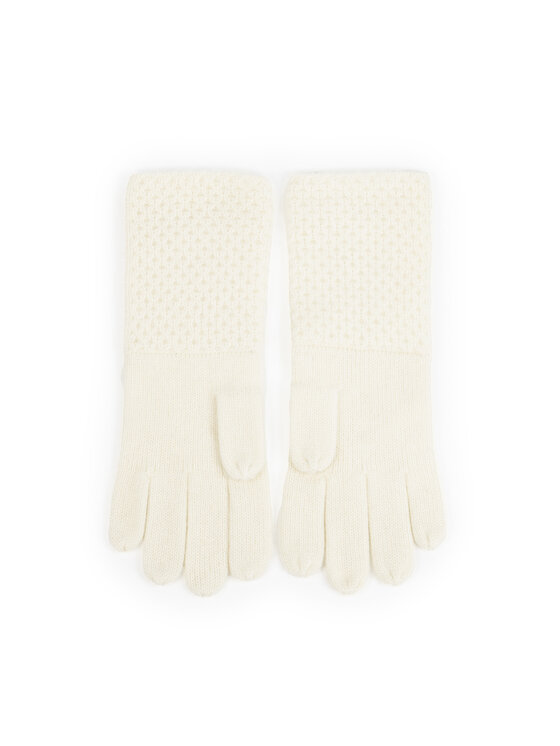 Deni Cler Milano Deni Cler Milano Rękawiczki Damskie T-DC-L55D-E5-85-11-1 Écru