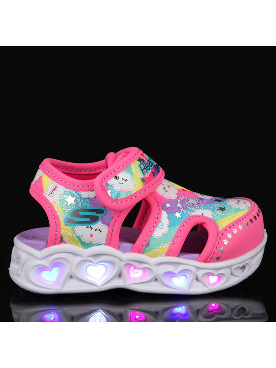 Skechers Skechers Basutės Heart Lights Sandals-Cutie Clouds 302977N/HPMT Rožinė