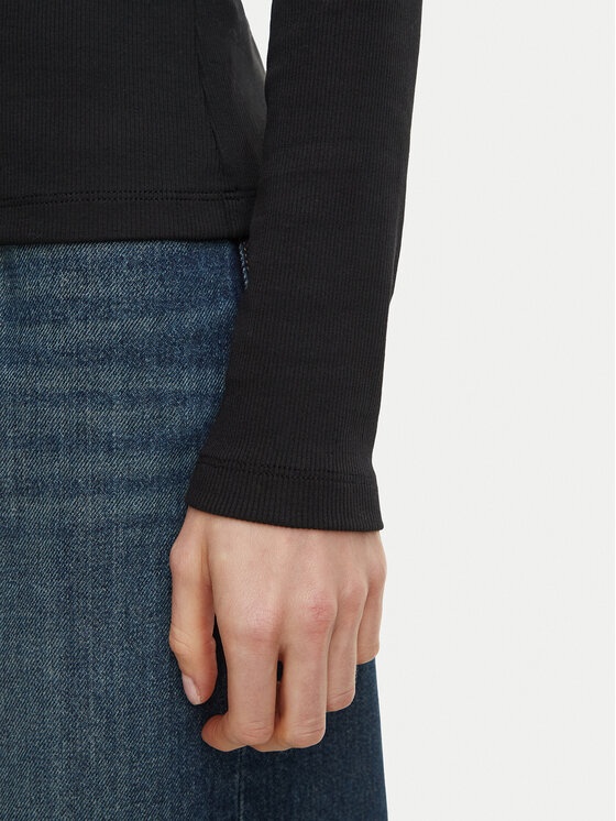 Calvin Klein Jeans Calvin Klein Jeans Bluzka Henley LV047H203G Czarny Slim Fit