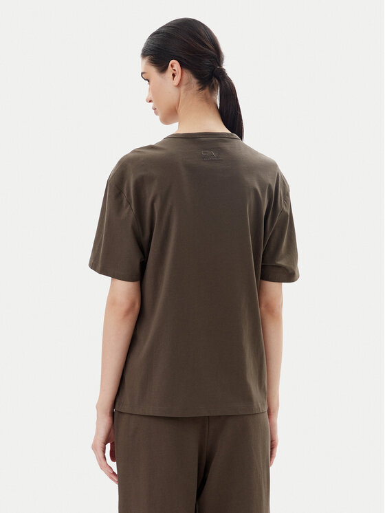 EA7 Emporio Armani EA7 Emporio Armani T-Shirt 7W000098 AF12503 U6139 Hnědá Loose Fit