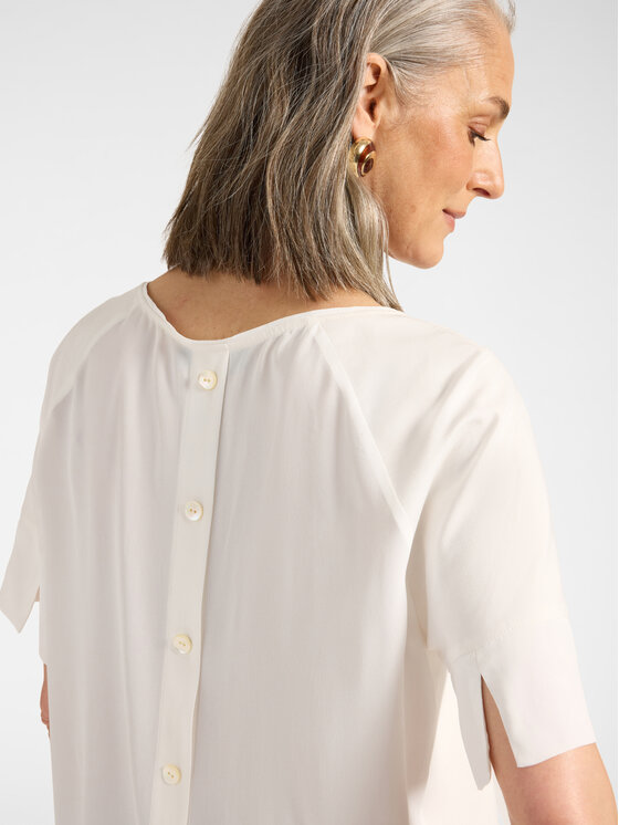 Elena Mirò Elena Mirò T-Shirt G047Z000731N011 Biały Regular Fit