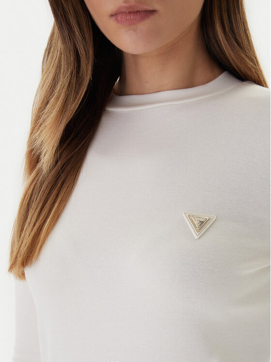 Guess Guess Blūze V6RI00 KD741 Écru Slim Fit