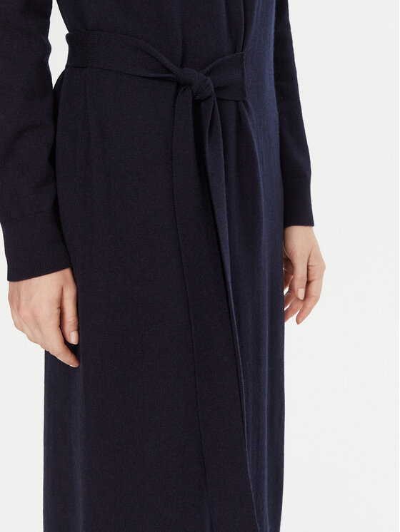 Gaudi Gaudi Kootud kleit 521FD13001 Tumesinine Relaxed Fit