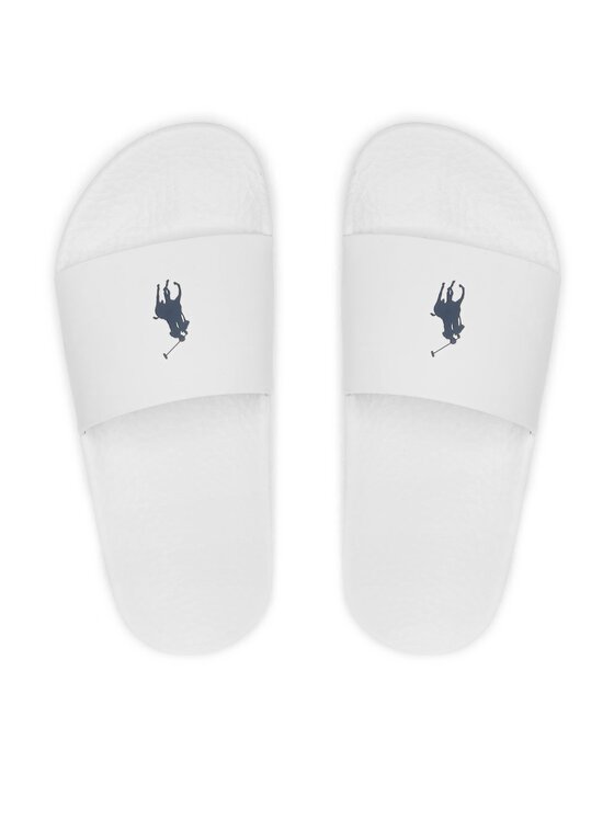 Polo Ralph Lauren Polo Ralph Lauren Παντόφλες Polo Slide 809892945007 Λευκό