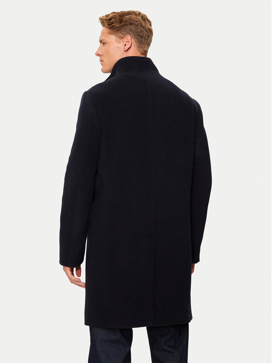 Tommy Hilfiger Tommy Hilfiger Cappotto di lana MW0MW37956 Blu scuro Regular Fit