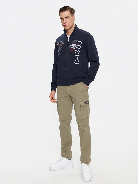 Aeronautica Militare Aeronautica Militare Pulóver 232FE1819F511 Sötétkék Regular Fit