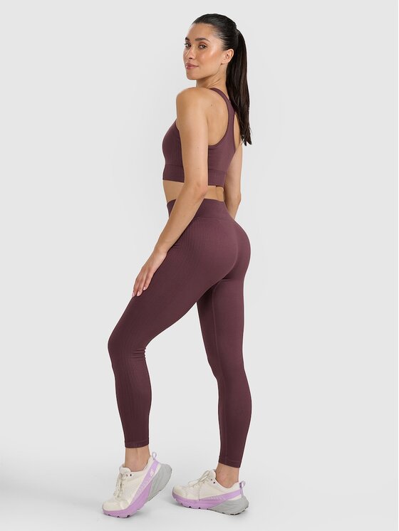 4F 4F Legginsy MULTI ACTIVE Brązowy Slim Fit
