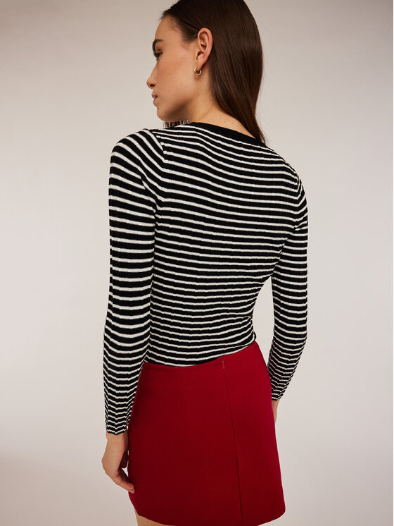 Motivi Motivi Kardigan M715W003293N0Z3 Biały Slim Fit
