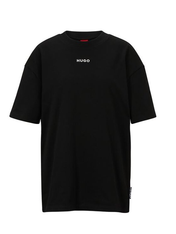 HUGO Hugo Tričko Dashire Čierna Oversize