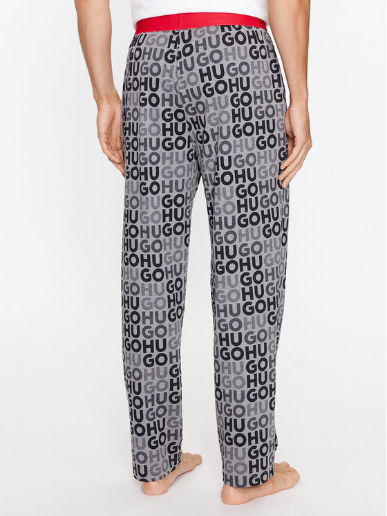 HUGO Hugo Pyjamahose 50501679 Grau Regular Fit