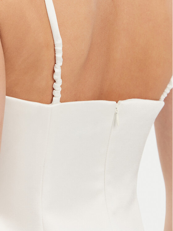 BARDOT BARDOT Koktel haljina 59817DB Bijela Slim Fit