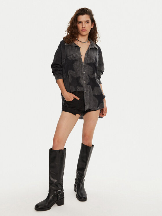 One Teaspoon One Teaspoon Džínsové šortky Bandit 22620C Čierna Relaxed Fit
