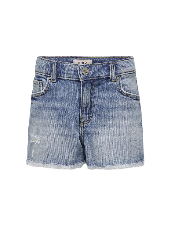 Kids ONLY Kids ONLY Džínové šortky Robyn 15291605 Modrá Straight Fit