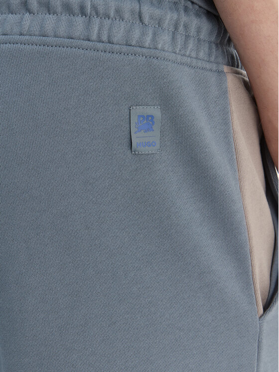 HUGO HUGO Kratke hlače iz tkanine Despen_RB 50559712 Siva Relaxed Fit