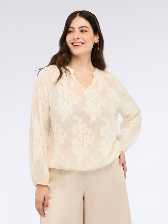 Fiorella Rubino Fiorella Rubino Blusa 2020T002396N011 Écru Over Fit