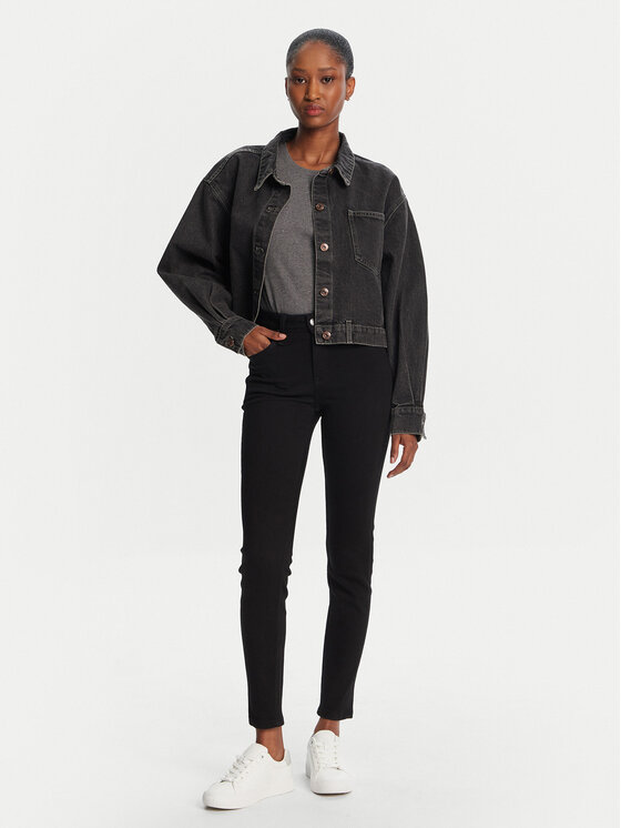 Lee Lee Džínsy Scarlett 112365072 Čierna Skinny Fit