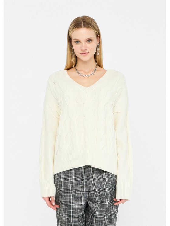 Liu Jo Liu Jo Maglione CF5406MA75QX0256 Bianco Regular Fit