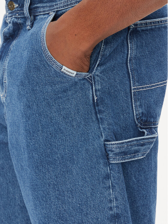 Element Element Džinsiniai šortai Carpenter ELYDS00102 Mėlyna Relaxed Fit