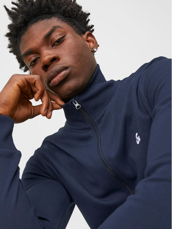 Jack&Jones Jack&Jones Bluza Paulos 12250737 Granatowy Standard Fit