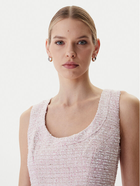 Guess Guess Sukienka koktajlowa W6RK28 WJ632 Różowy Regular Fit