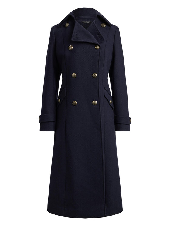 LAUREN RALPH LAUREN LAUREN RALPH LAUREN Płaszcz wełniany 297P04150002 Granatowy Regular Fit
