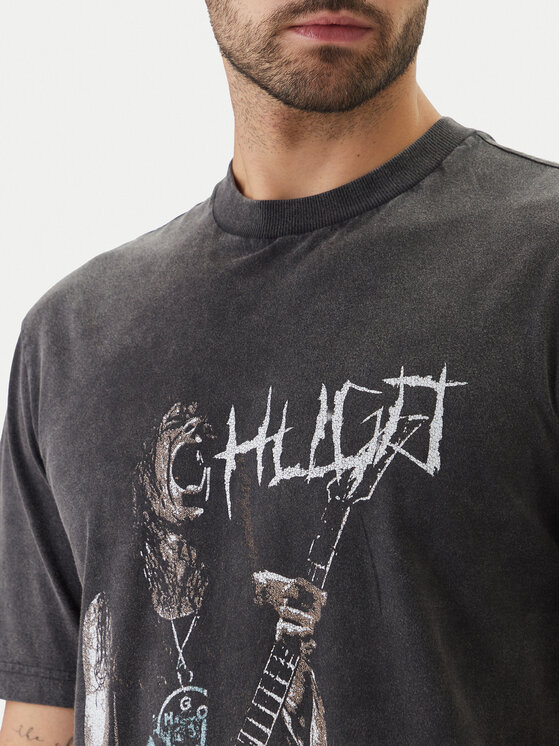 HUGO HUGO T-Shirt Noctornix 50554368 Czarny Regular Fit