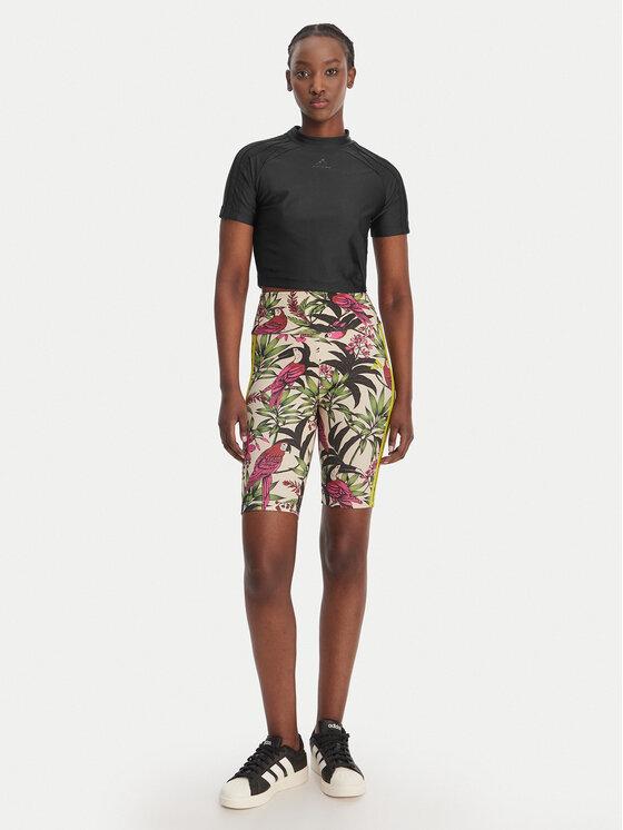 adidas adidas Kolesarske hlače Farm Rio Bike KD4612 Pisana Slim Fit