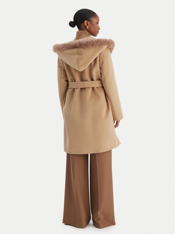 Rinascimento Rinascimento Wintermantel CFC0126714003 Beige Regular Fit