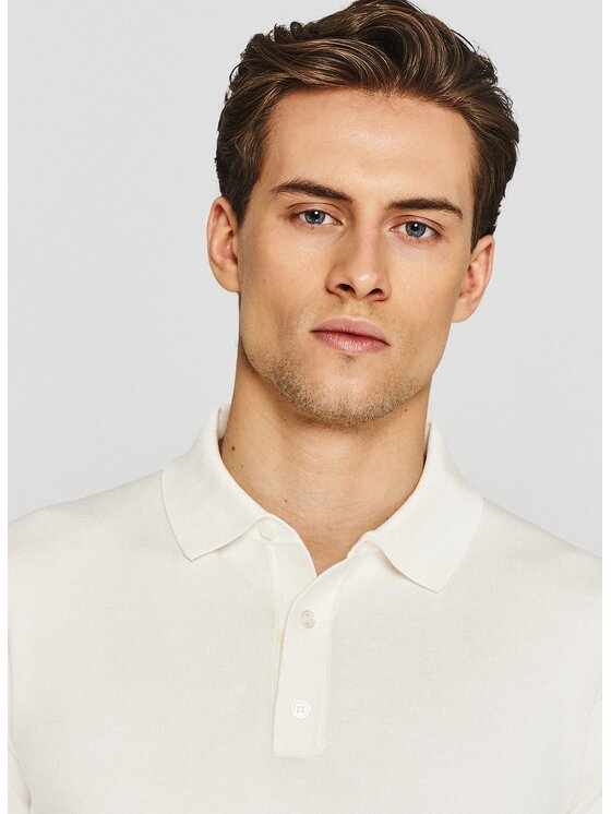Pako Lorente Pako Lorente Polo P26SF-TX-024 Beżowy Classic Fit