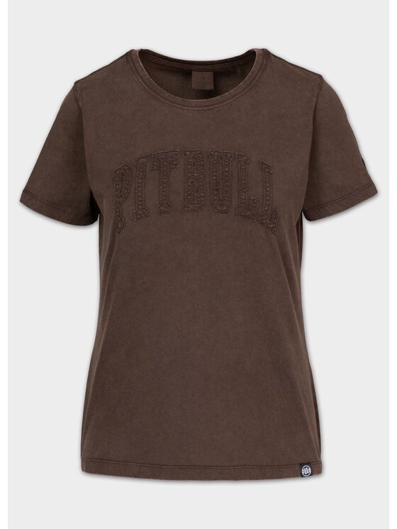 PITBULL PITBULL T-Shirt ORLANDO Brązowy ciemny Regular Fit
