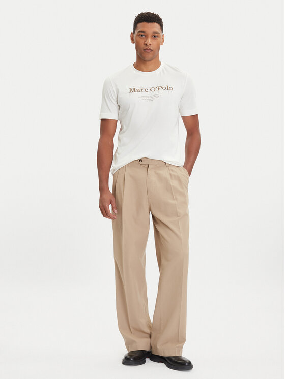 Marc O'Polo Marc O'Polo Majica 528 2305 51196 Écru Regular Fit