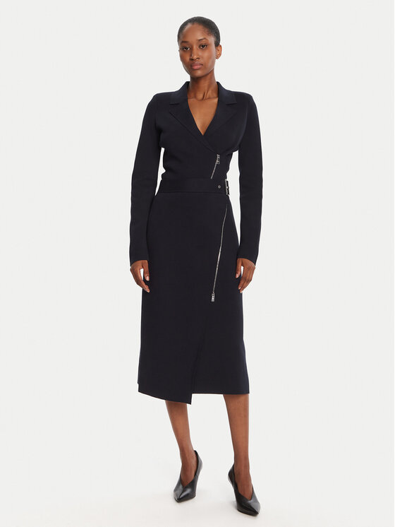BOSS BOSS Midi szoknya Feliora 50542878 Sötétkék Regular Fit
