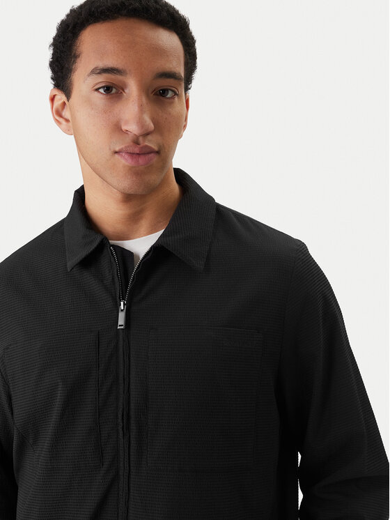 Calvin Klein Calvin Klein Bunda pro přechodné období LV04LF424G Černá Regular Fit