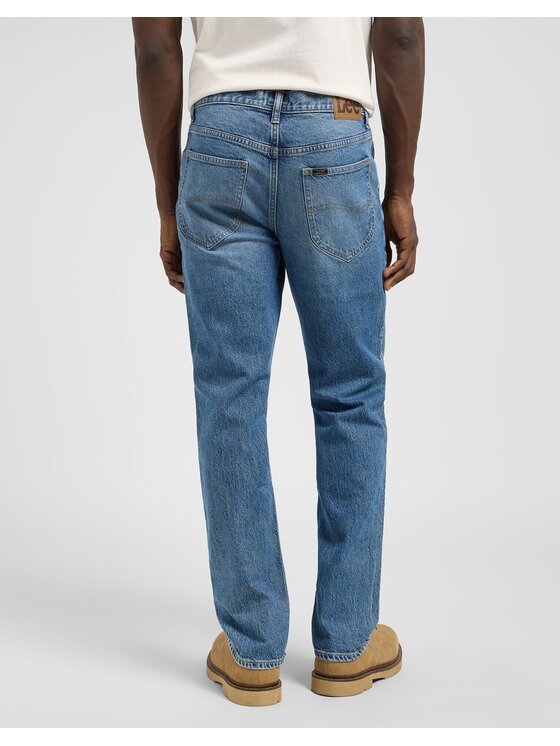 Lee Lee Jeansy WEST Niebieski Straight Leg