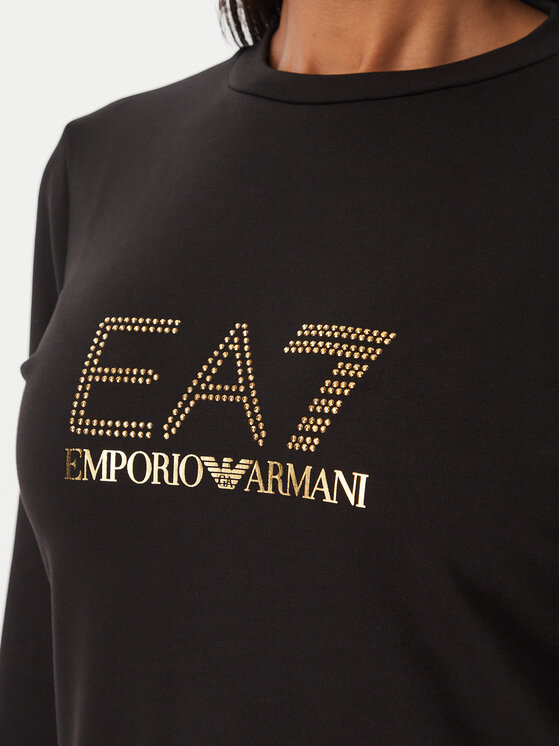 EA7 Emporio Armani EA7 Emporio Armani Pulóver 8NTM45 TJ9RZ 1200 Fekete Regular Fit