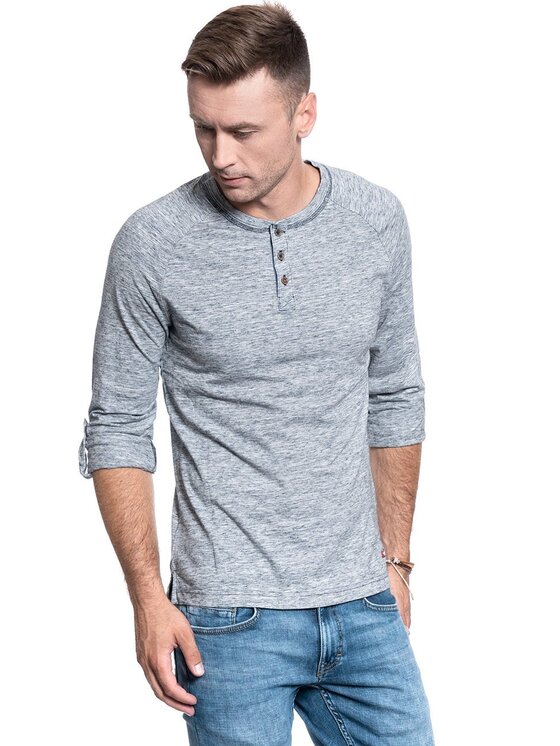 T-Shirt Mustang, Rozmiar XXL, Szary, ANTON RAGLAN HENLEY