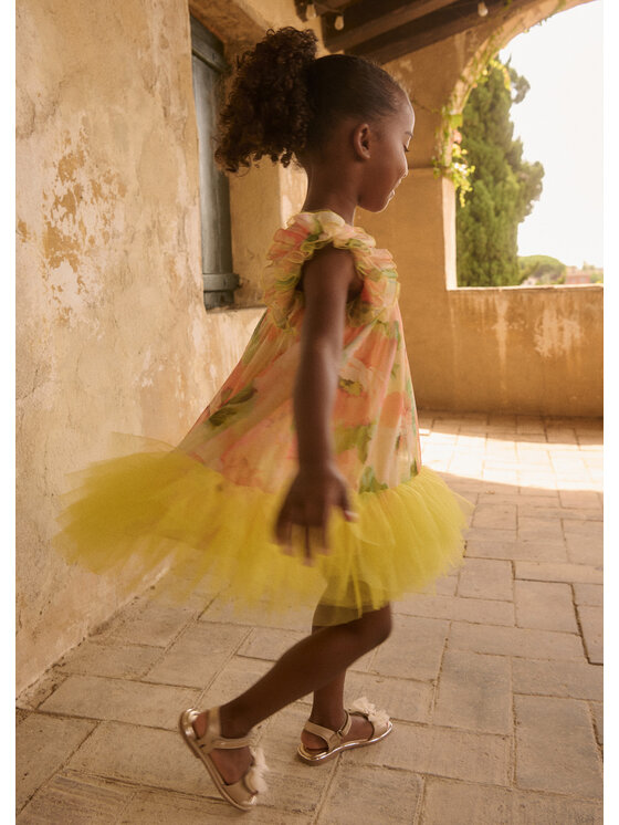 Abel & Lula Abel & Lula Elegantiška suknelė 5040 Geltona Regular Fit