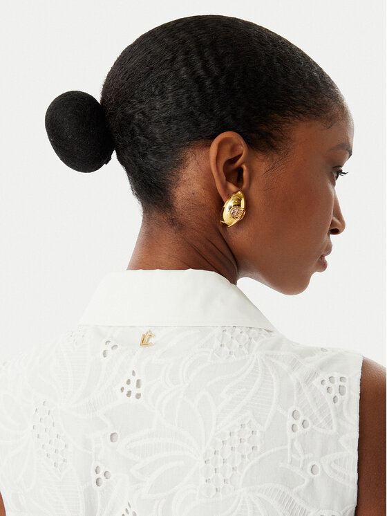 LOLA CASADEMUNT LOLA CASADEMUNT Рокля тип риза LS2616144 Бял Regular Fit